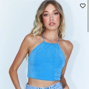 NWT Princess Polly Crop Halter Top. Size 4.